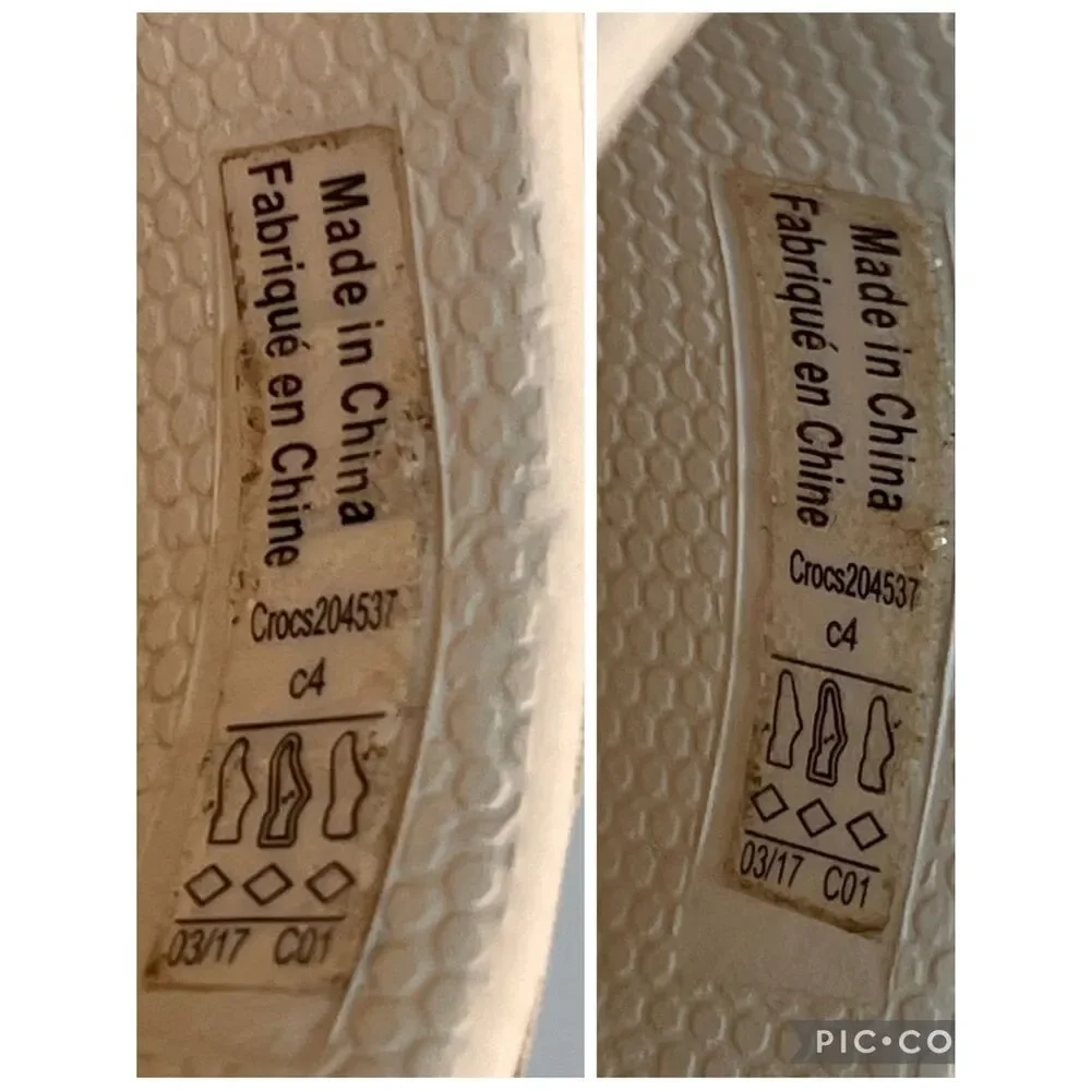 CROCBAND CUTOUT DETAIL ROUND TOE CLOGS - BEIGE - STUCCO MELON 204537 Size 4